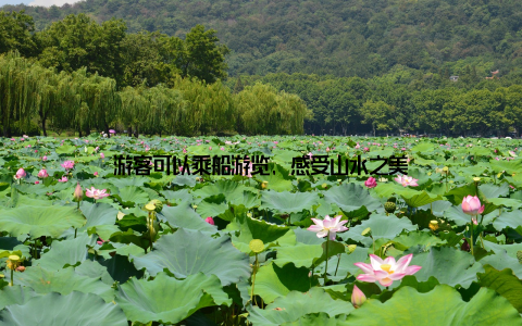 游客可以乘船游览, 感受山水之美