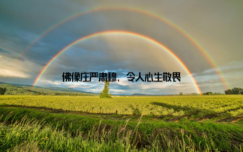 佛像庄严肃穆, 令人心生敬畏